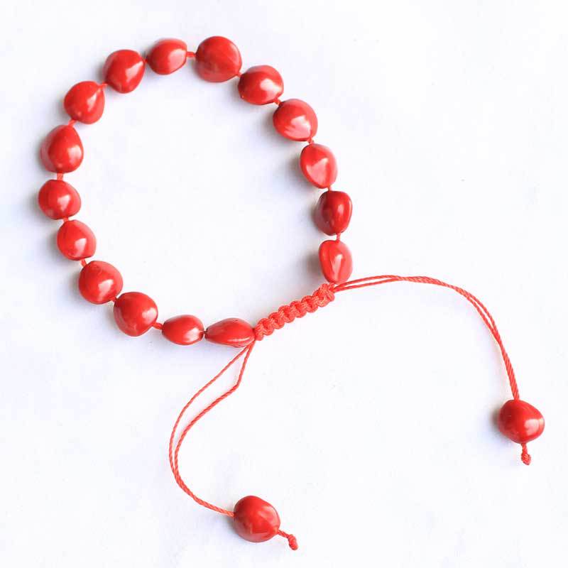 Vòng Đeo Tay Hạt Đậu Đỏ Acacia Trái Tim Bồ Đề Làm Quà Sinh Nhật Bạn Gái / Bạn Gái Hạt Đậu Đỏ