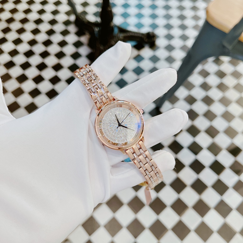Đồng hồ nữ Scottie 32mm đính đá full mặt sang trọng Mai Luxury Watch SC 9323
