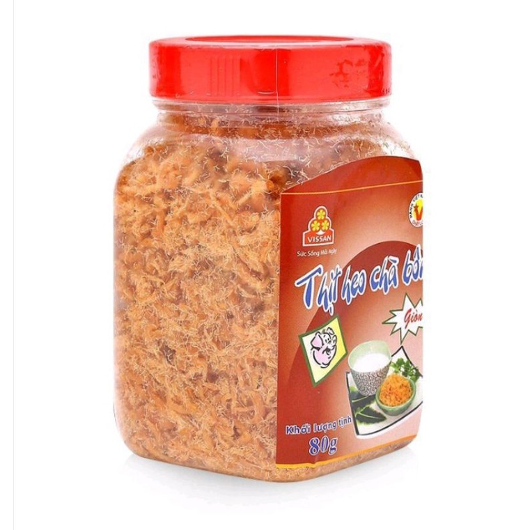 Thịt Heo Chà Bông Giòn hủ 80g Vissan - 250