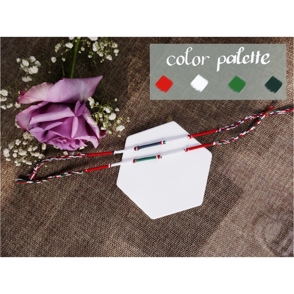 Chap.2 - Vòng tay, chân màu giáng sinh unisex l Wrap bracelet