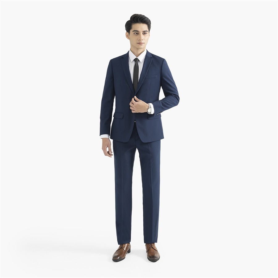 Bộ suit nam ARISTINO phom suông nhẹ, đường may tỉ mỉ, thiết kế lịch lãm, sang trọng - ASUR02