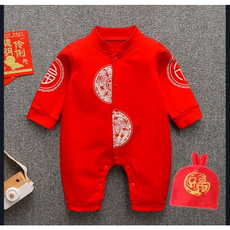 Giảm giá body Tết có kèm mũ cho bé trai bé gái