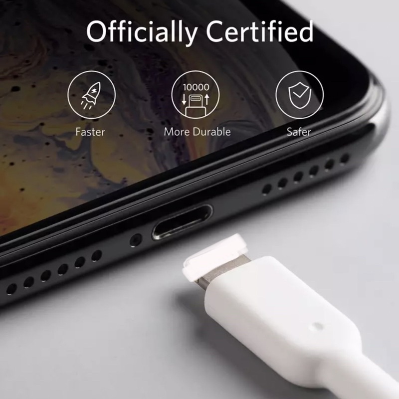 Cáp Anker USB A to Ligh A8432 Chip Bạc C89