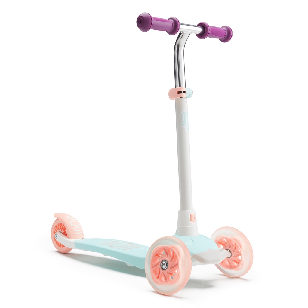Xe scooter b1 500 v2 cho trẻ em trắng/xanh bạc hà DECATHLON Oxelo mã 8602928