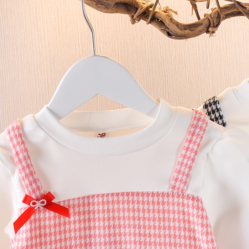 Đầm Dài Tay Thiết Kế Dễ Thương Dành Cho Bé Gái 0-4 Tuổi