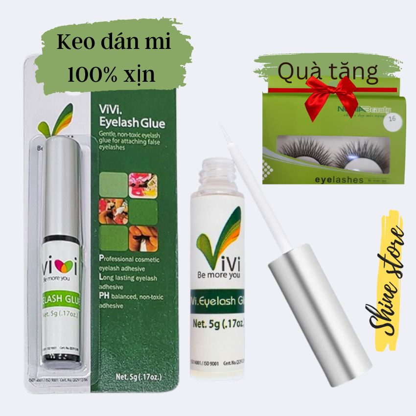 Keo dán mi Vivi hàng xịn ,keo dán mi giả kích mí không nặng mi không kích ứng cách phân biệt keo dán mi Vivi thật -giả