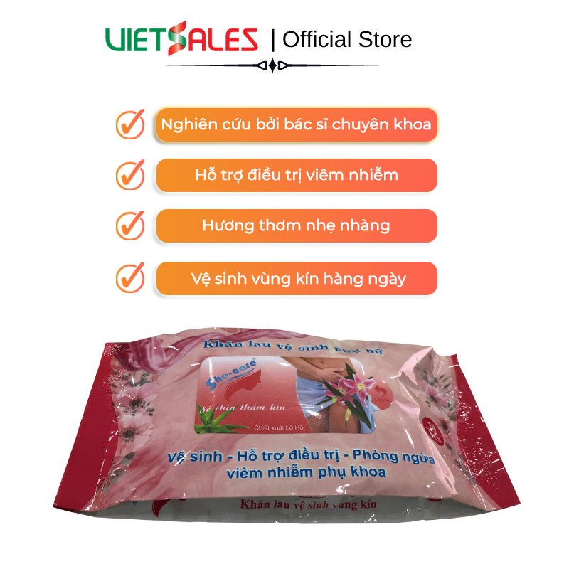 Khăn Ướt Vệ Sinh Phụ Nữ SHE CARE chính hãng OHBAMA