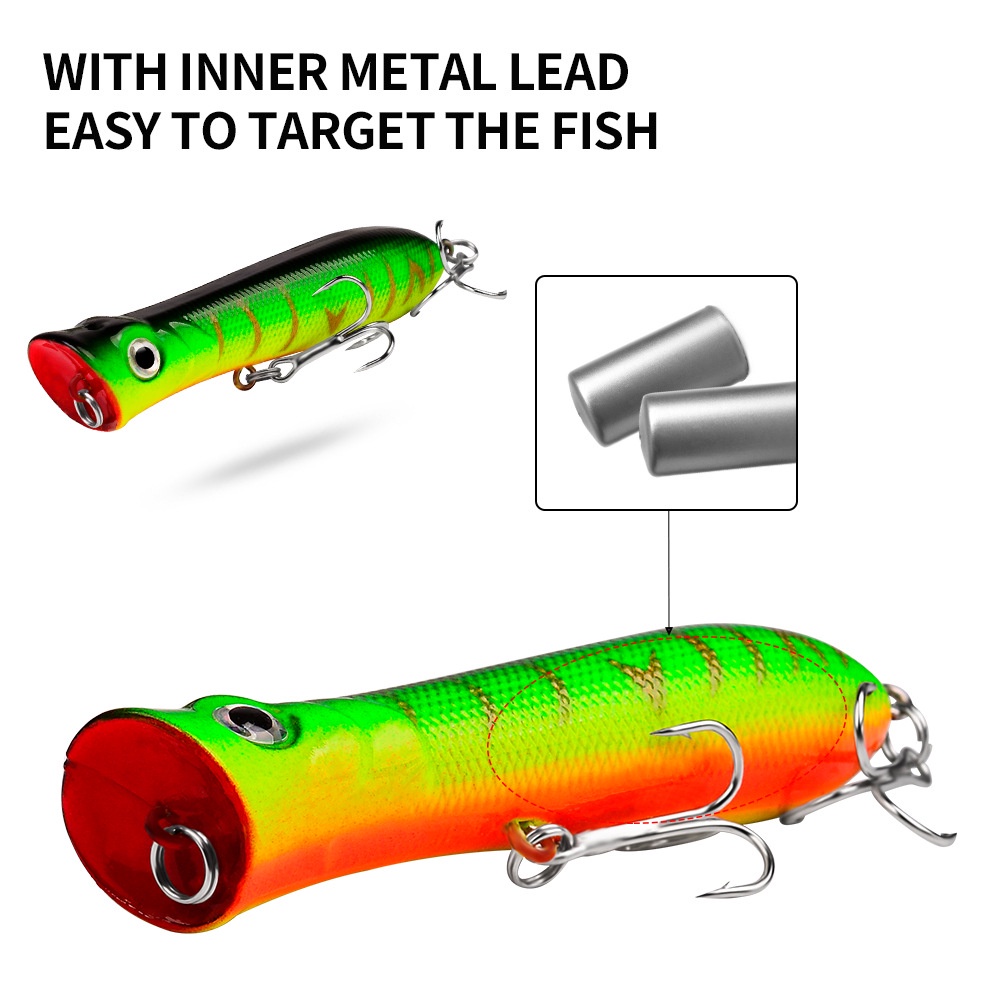 1 Mồi Câu Cá Nhân Tạo Bằng Nhựa Cứng 8cm / 12g