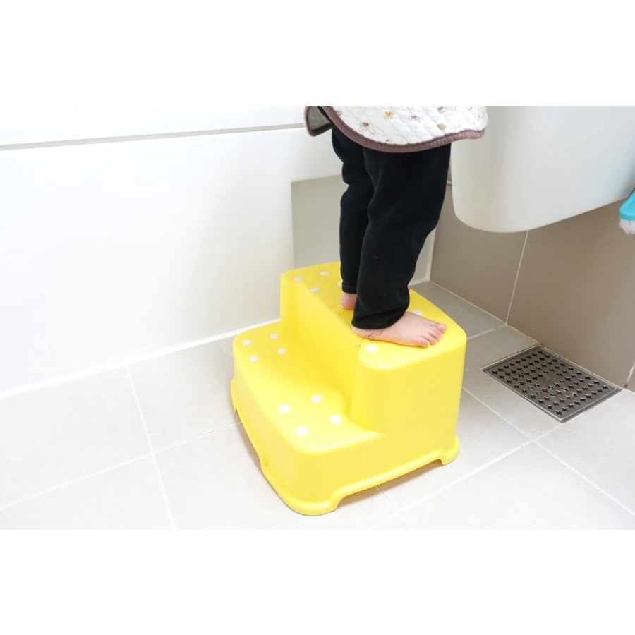 Cầu thang chống trượt cho bé an toàn sử dụng trong phòng tắm nhập khẩu thương hiệu Budsia Hàn Quốc