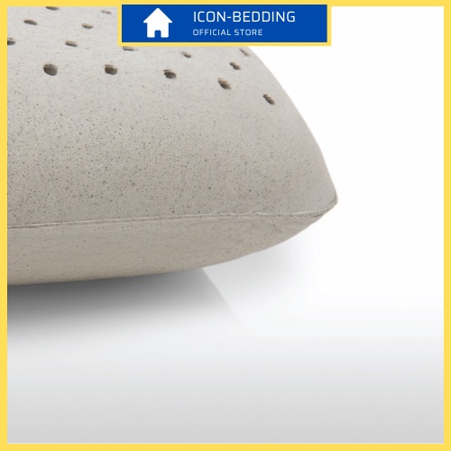 Gối Cao Su Liên Á Oval Grey C Fusion Than Hoạt Tính - Khử mùi, kháng khuẩn By ICON-BEDDING