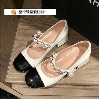 Giày miu miu quai xích ngọc gót 5cm