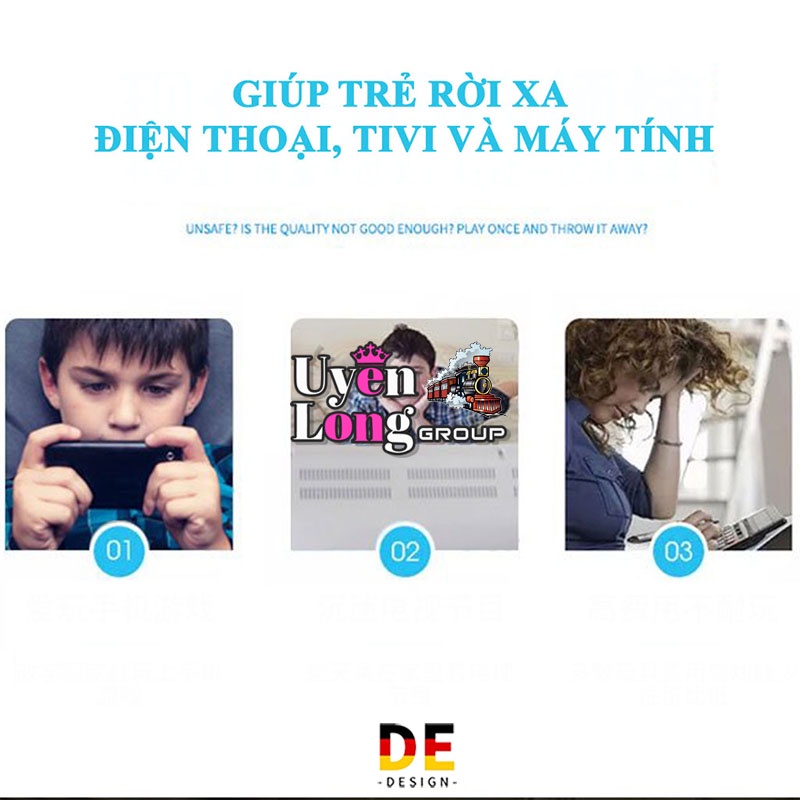 Tàu Cao Tốc Đường Ray 3 Toa Mô Phỏng Theo Tầu Cao Tốc Hàng Đầu Của Nhật Bản, Âm Thanh, Đèn Flash Sống Động