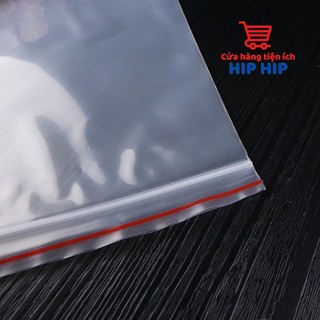 Túi zipper bấm miệng đỏ, siêu mỏng, siêu tiện lợi