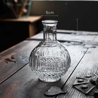 Chai thủy tinh tròn chấm bi 900ml