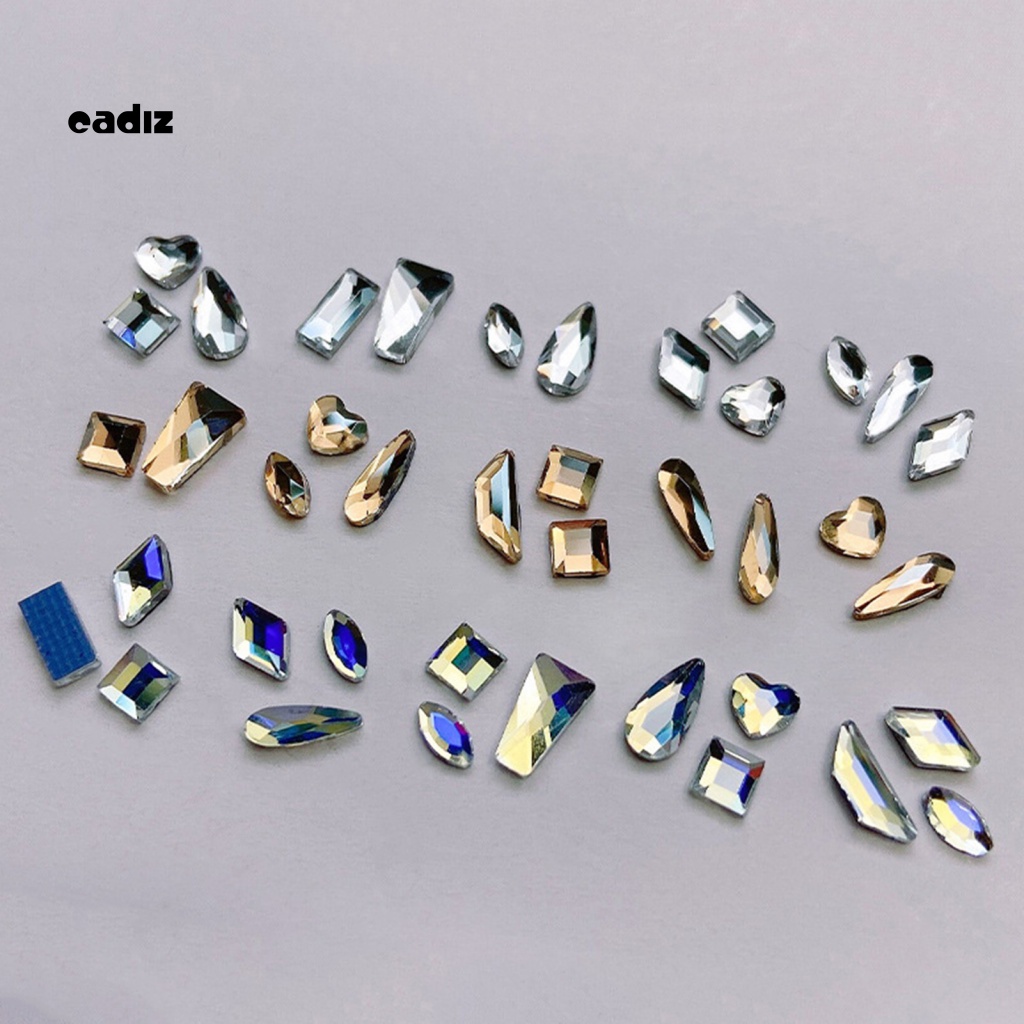 1 Gói Nhãn Dán Trang Trí Móng Tay Nghệ Thuật Pha Lê Nhân Tạo Ba Chiều CADI