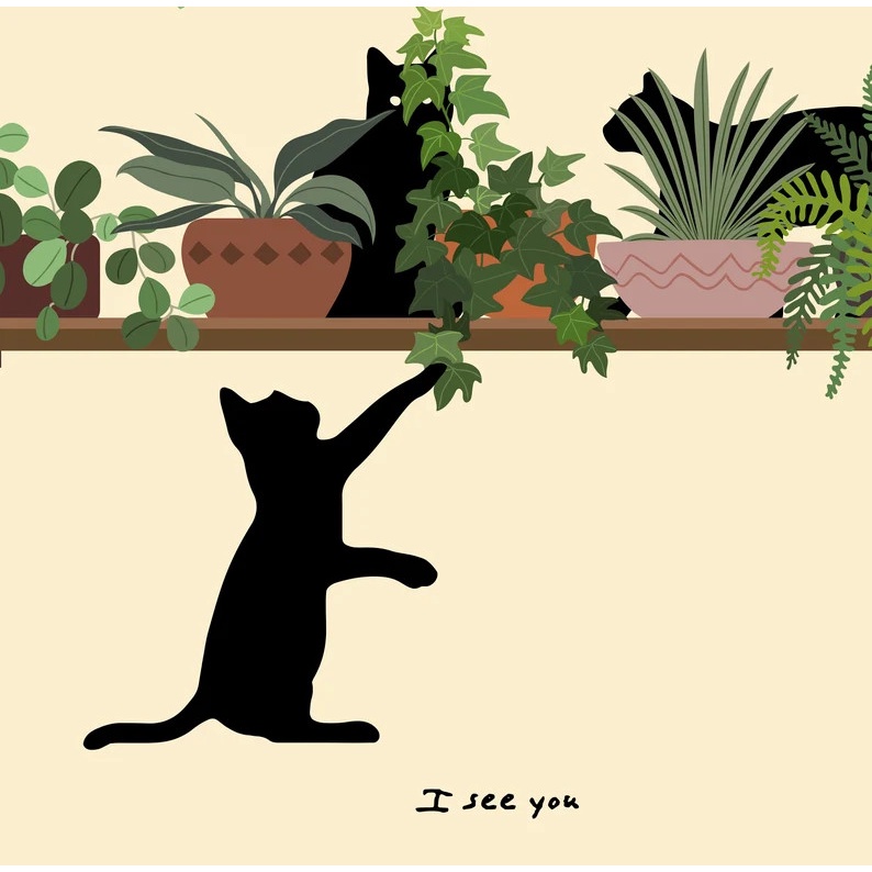 Tranh canvas con mèo đáng yêu