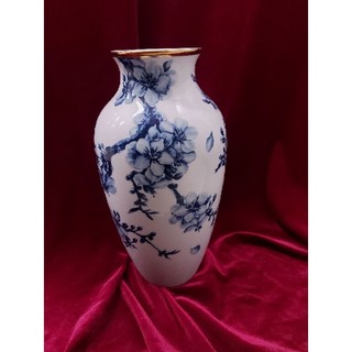 Bình hoa 27cm Hoa Mai Cobalt ( Có hộp đẹp)