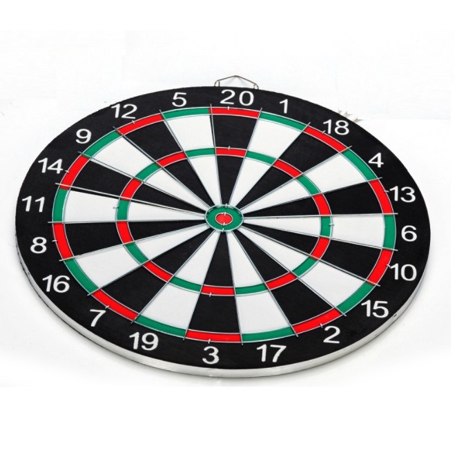 Bảng phi tiêu gỗ 2 mặt, đường kính 36cm