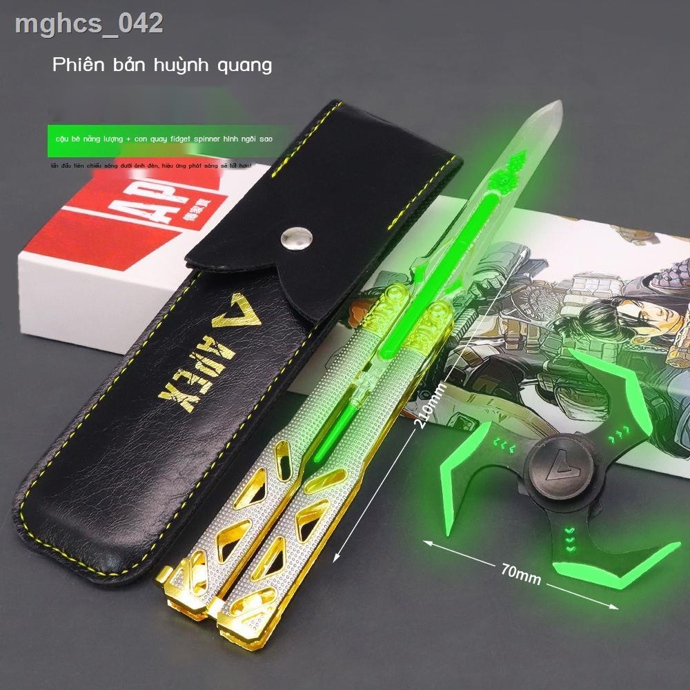 ❆ ▩ APEX Gia Truyền Gia Truyền Power Boy Bướm Dao Vòng Cung Ngôi Sao Đầu Ngón Tay Spinner Huỳnh Quang Phiên Bản Vũ Khí B