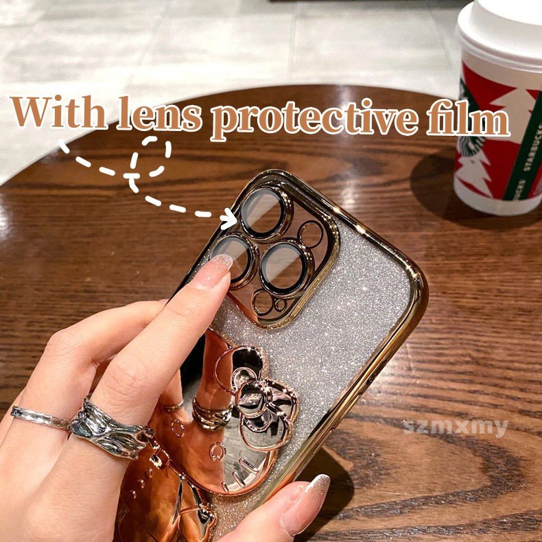 Ốp Điện Thoại Tráng Gương Mạ Điện Sang Trọng Cho Iphone 14 13 12 11 Pro Max 14Plus