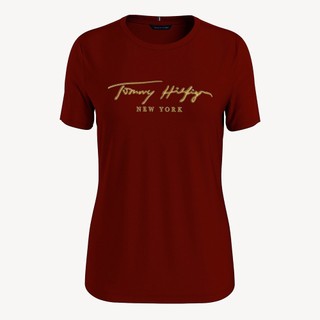 Áo thun nữ Tommy Hilfiger Embroidered Signature Logo