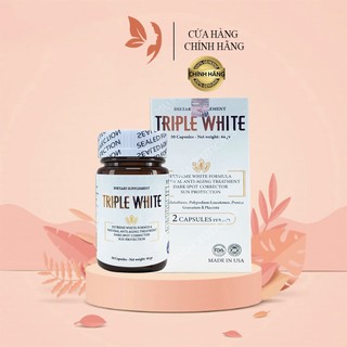 Viên uống trắng da, chống nắng, ngừa nám giảm thâm triple white hộp 50 viên mỹ