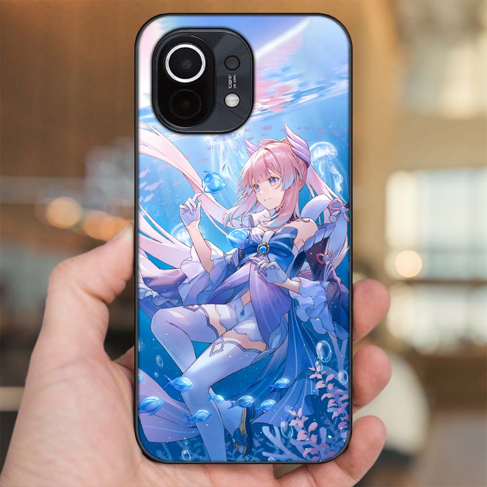 Ốp lưng Xiaomi Mi 11 viền đen in hình Sangonomiya Kokomi Genshin Impact