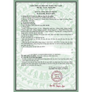 Giảm cân MySlim giảm 3-8kg
