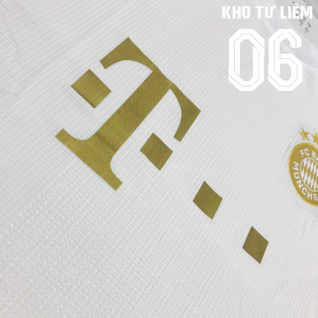 Đồ đá banh - bộ quần áo đá bóng nam FC Bayern màu trắng chất vải fex thái hàng đẹp