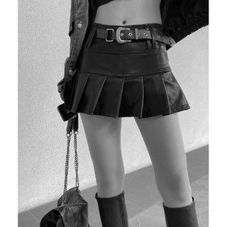 Hàng sẵn- Chân váy da 🖤