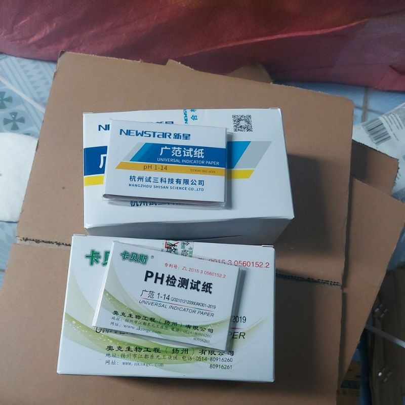 1 hộp 20 tập giấy quỳ tím giấy đo ph