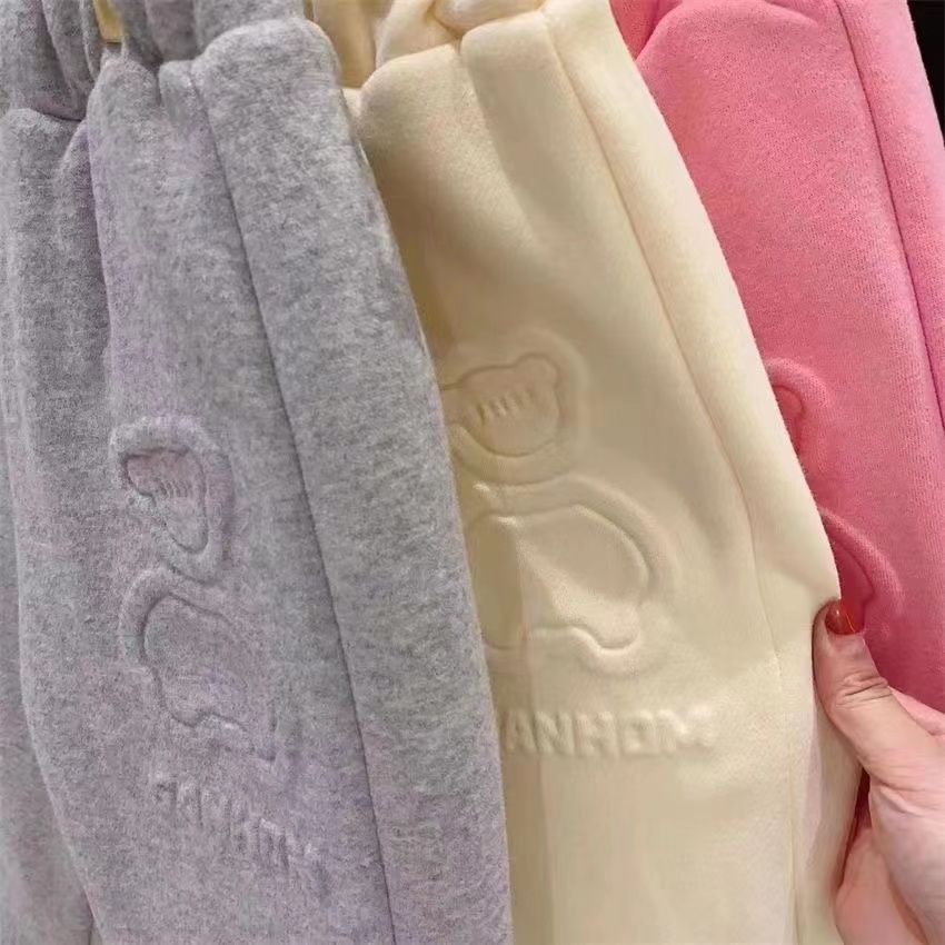 Quần Cotton Lót Lông Cừu Dày Dặn Thời Trang Thu Đông Cho Bé Gái We