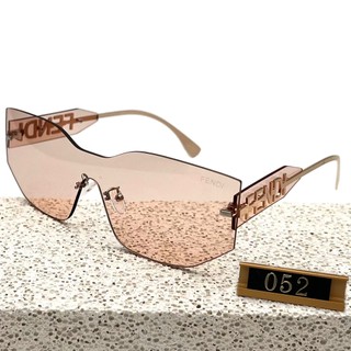 Fendi Kính Mát Gọng Vuông Đính Đá Phong Cách vintage Sang Trọng