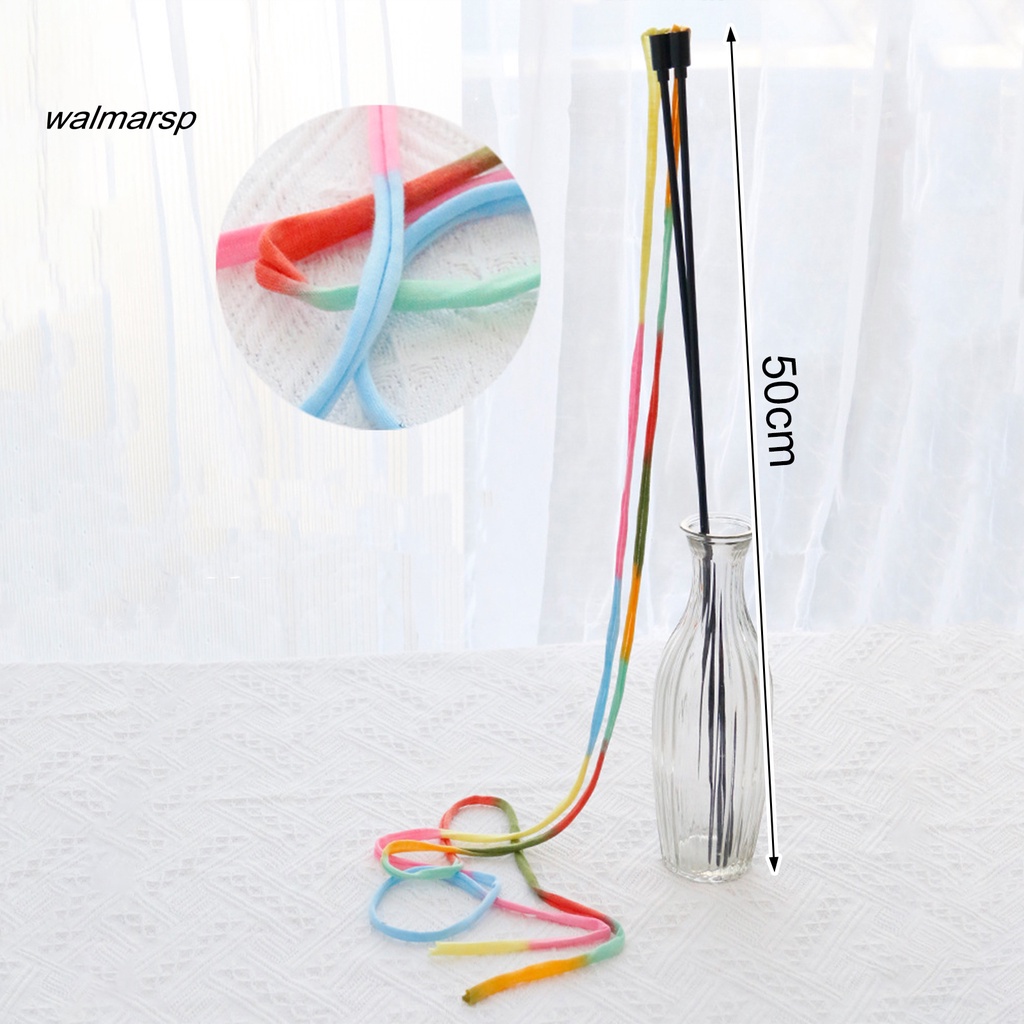 Gậy Đồ Chơi Gắn Dây Ruy Băng / Dải Vải Dài Màu Sắc Tương Tác Vui Nhộn Giảm Căng Thẳng Cho Mèo Cưng