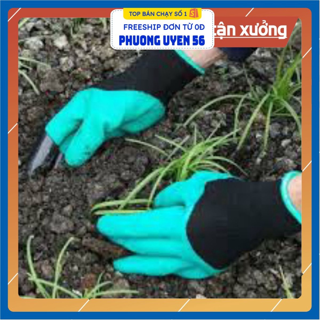 Sẵn hàng GĂNG TAY CHUYÊN DỤNG LÀM VƯỜN, BỚI ĐẤT, CHĂM SÓC CÂY LOẠI SIÊU BỀN .