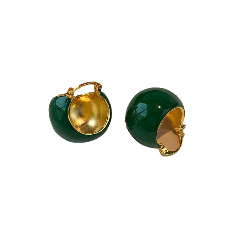 Khuyên Tai Nữ Tráng Men Sang Trọng Phong Cách Âu Mỹ