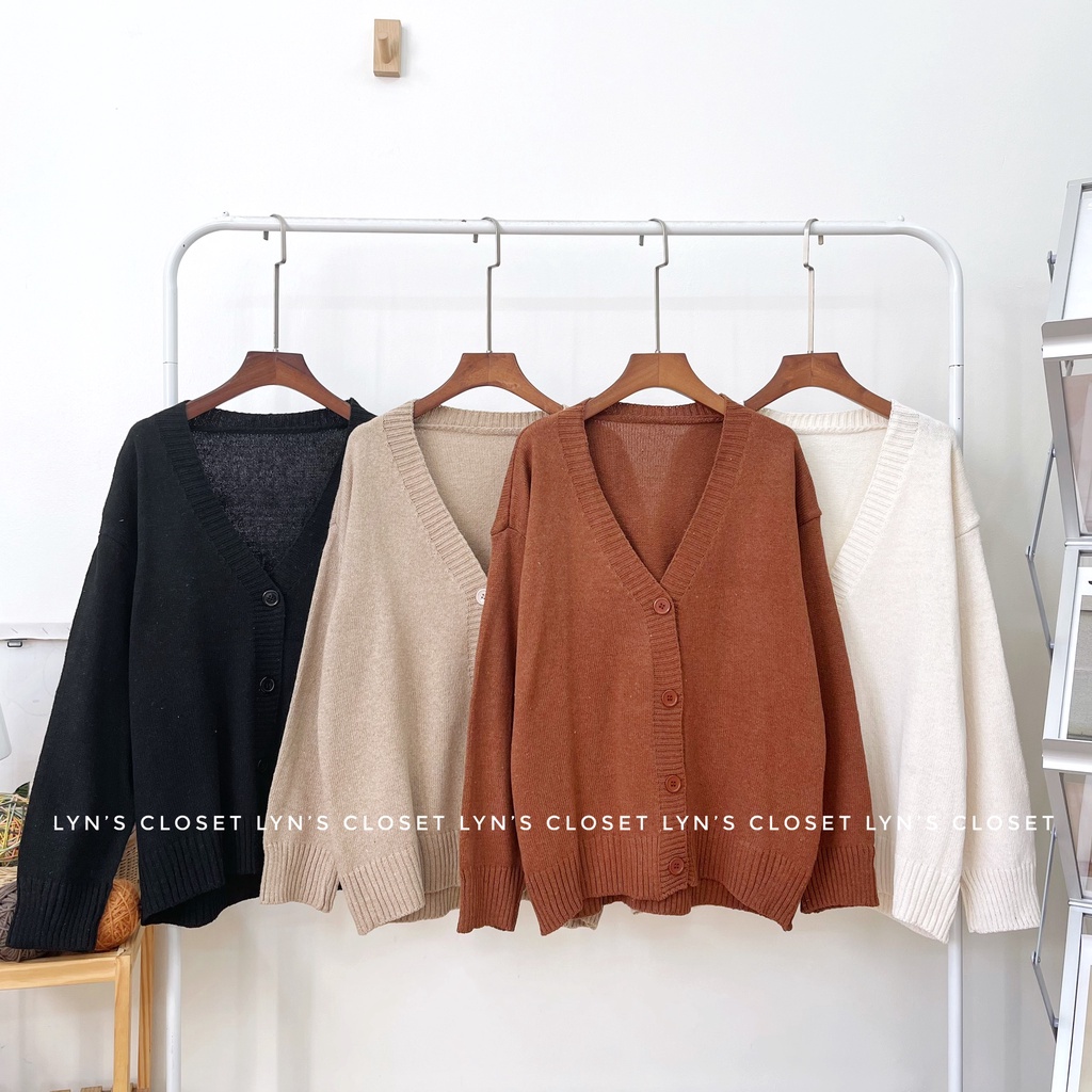 Áo khoác len cardigan freesize có 4 màu - Lyn's Closet