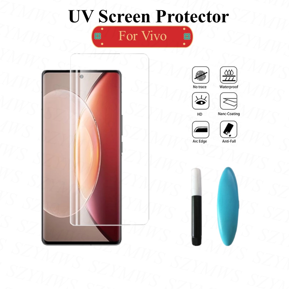 Kính Cường Lực Chống Tia UV Bảo Vệ Màn Hình Điện Thoại Vivo X80 Pro X90 X70 Pro Plus