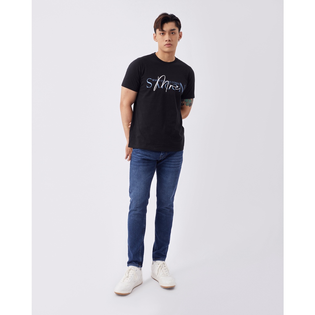 Quần jean nam xanh cao cấp MENFIT 0341 chất denim co giãn nhẹ 2 chiều, chuẩn form, thời trang