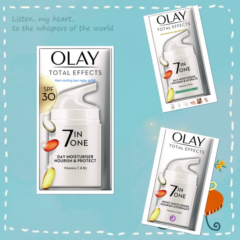Kem dưỡng da Olay Total Effects 7 in 1 Night cream, Day cream