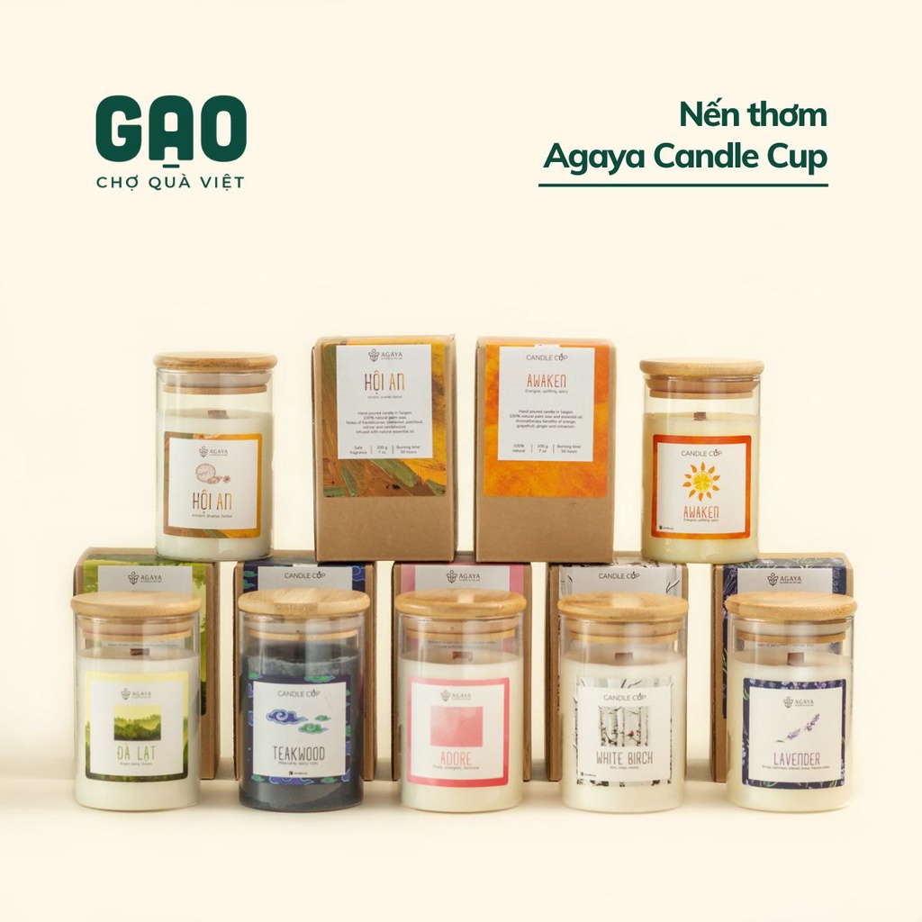 Nến thơm - Agaya - Hộp 100g/200g