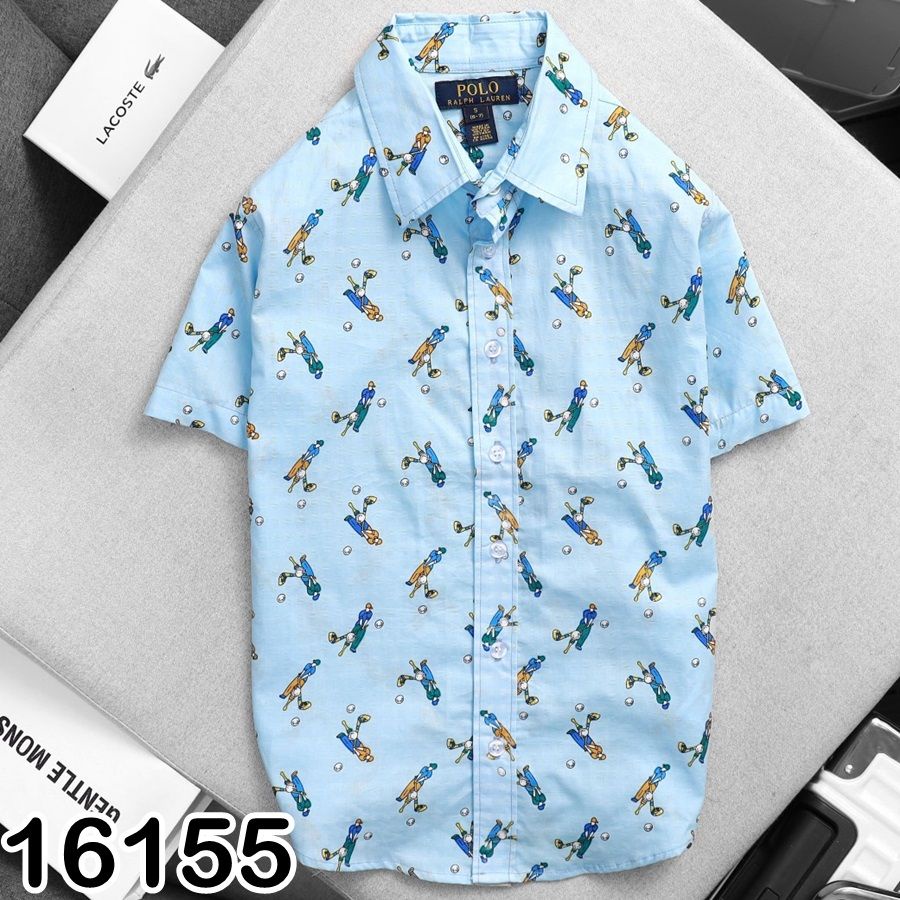Áo sơ mi Polo size đại nhiều màu cho bé trai 5-14t ~ 20-50kg | Bigbaby Shop