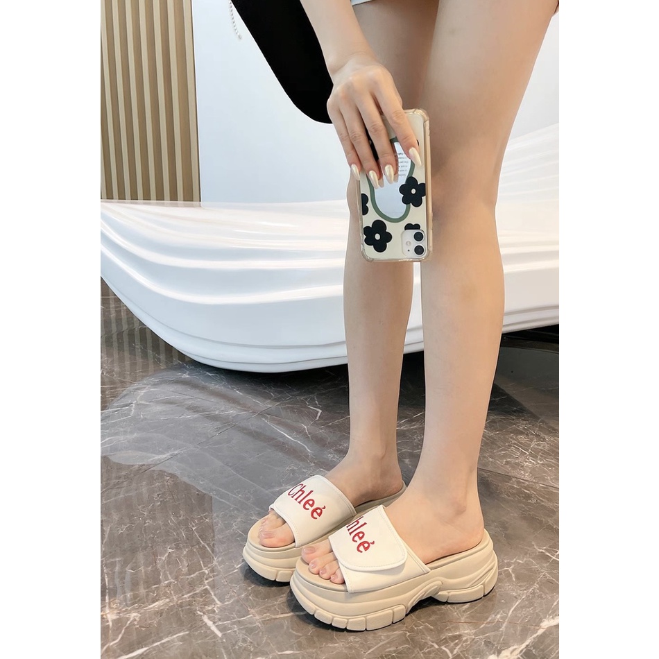 Dép Sandal Chleé phiên bản độn đế tăng chiều cao - Dép Chleé đế dày