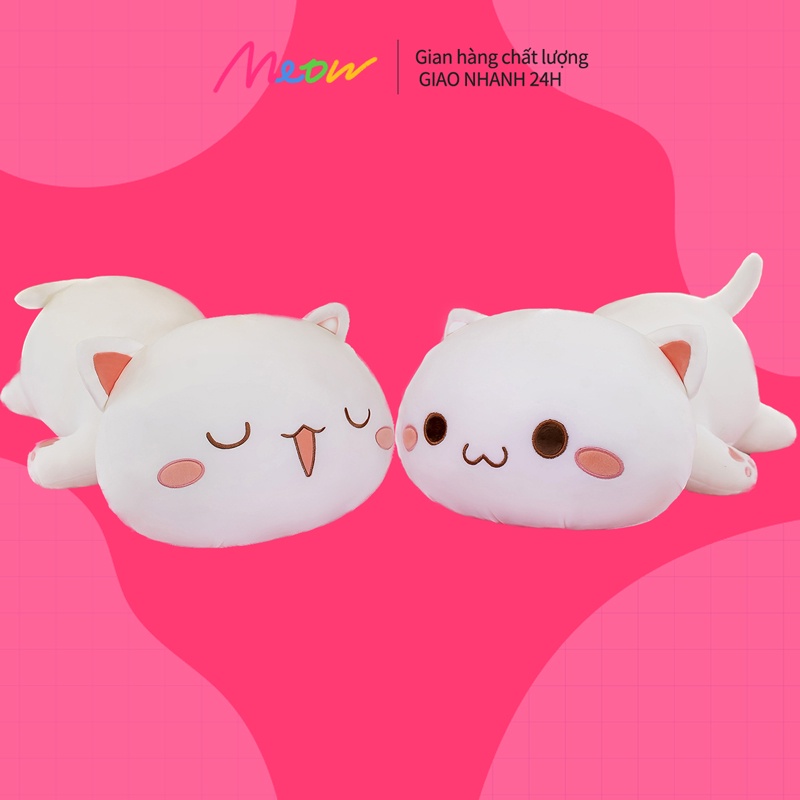 Gấu bông Mèo Nhồi Bông Đang Nằm Dễ Thương