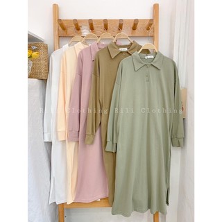 Đầm thun polo oversize