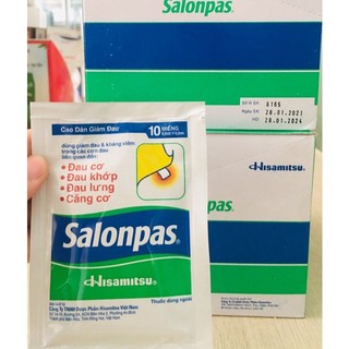 Miếng Dán Giảm Đau SALONPAS Bịch 10 Miếng