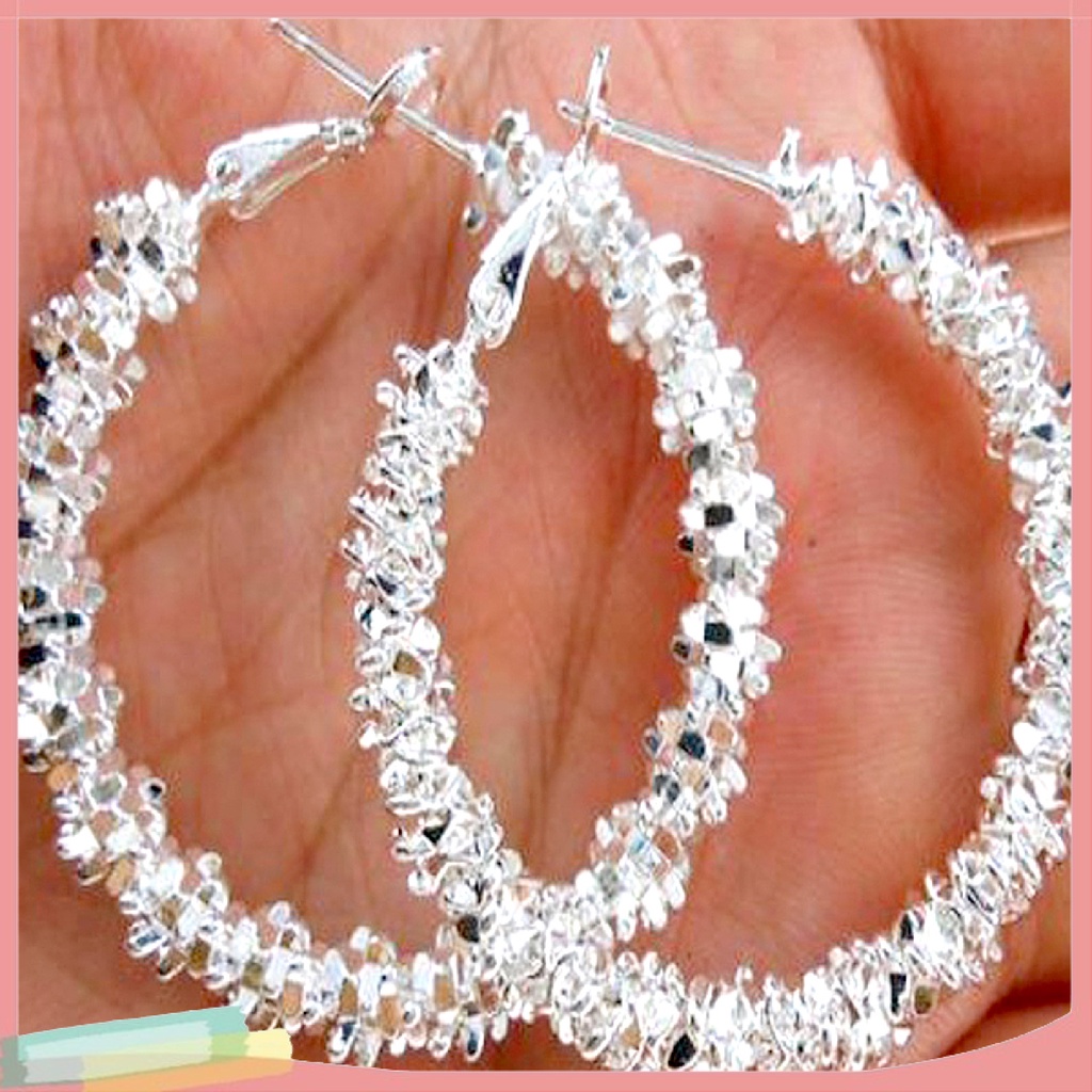 Đôi Khuyên Tai Hình Vòng Tròn Lớn Độc Đáo Thời Trang Cho Nữ