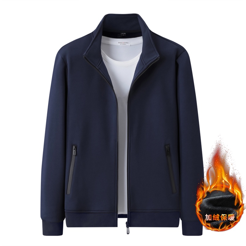 Áo Khoác Thể Thao Cotton Dày Dặn Ấm Áp Thời Trang Cho Nam Giới Trung Niên