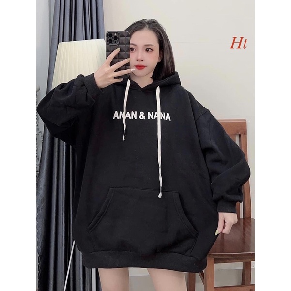 Áo hoodie nỉ cotton ANAN HT12