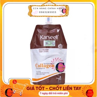 [ Karseell-Chính Hãng ] Tặng Mũ Ủ - Kem Hấp - Ủ- Xả Phục Hồi Collagen Karseell Maca Dạng Túi 500ML
